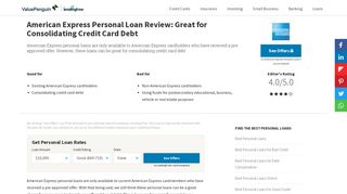 
                            10. American Express Personal Loan Review: Great for Consolidating ...