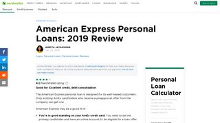 
                            12. American Express Personal Loans: 2019 Review - NerdWallet