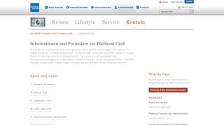 
                            5. American Express Platinum – Informationen und Formulare