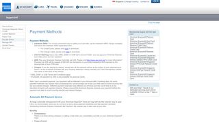 
                            13. American Express Singapore - Personal - Pay Bill Online