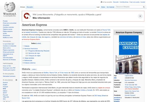 
                            12. American Express - Wikipedia, la enciclopedia libre