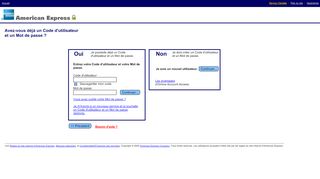 
                            3. American Express/Connexion à l'accès aux comptes