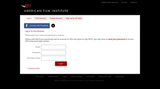 
                            5. American Film Institute | Login