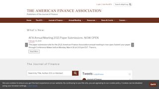 
                            11. American Finance Association (AFA)