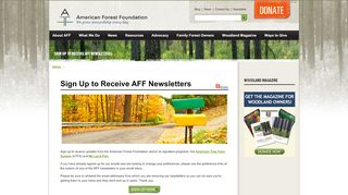 
                            6. American Forest Foundation | AFF Newsletters