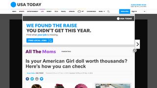 
                            10. American Girl dolls sell for thousands on ebay - USATODAY.com