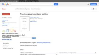 
                            12. American government and politics - Google Books-Ergebnisseite