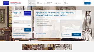 
                            10. American Home Credit Card - Manage your account - ...