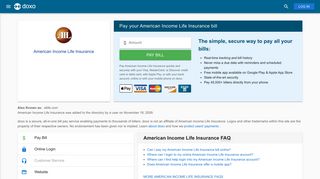 
                            9. American Income Life Insurance: Login, Bill Pay, Customer Service ...