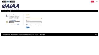 
                            4. American Institute of Aeronautics and Astronautics: login
