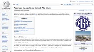 
                            2. American International School, Abu Dhabi - Wikipedia