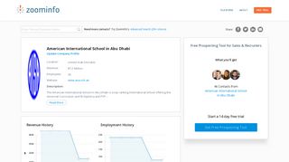 
                            11. American International School in Abu Dhabi | ZoomInfo.com