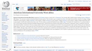 
                            13. American International University West Africa - Wikipedia