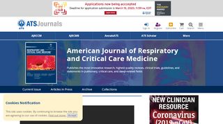 
                            7. American Journal of Respiratory and Critical Care Medicine