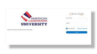 
                            12. American Landmark University - RealPage Learning Systems