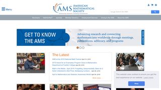 
                            6. American Mathematical Society :: Homepage