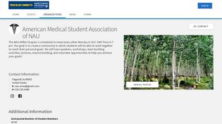 
                            10. American Medical Student Association of NAU - TRUE BLUE connects