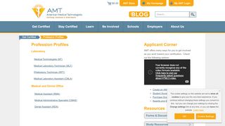 
                            10. American Medical Technologists (AMT) > Get Certified > Profession ...