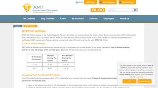 
                            5. American Medical Technologists (AMT) > Learn > STEP Online