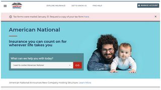 
                            12. American National: Get An Insurance Quote or Log In