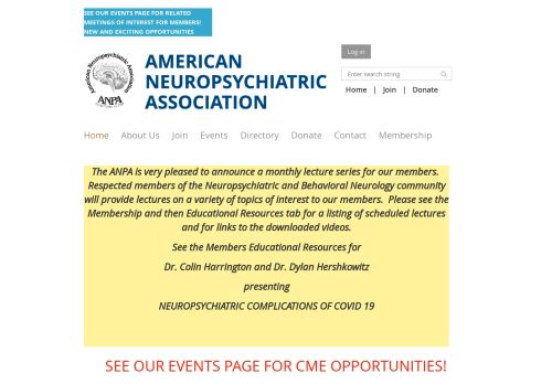 
                            9. American Neuropsychiatric Association - Home