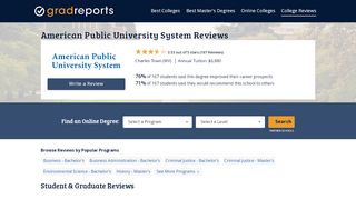 
                            11. American Public University System Reviews - Grad Report