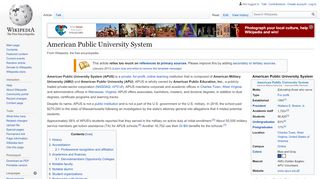 
                            6. American Public University System - Wikipedia