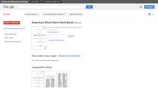 
                            12. American Short Horn Herd Book - Google Books-Ergebnisseite