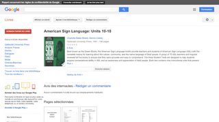 
                            11. American Sign Language: A Student Text