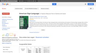 
                            9. American Sign Language: A Teacher's Resource Text on Grammar and Culture
