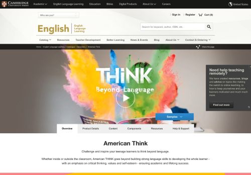 
                            13. American Think | Secondary | Cambridge University Press