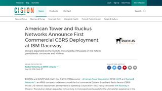 
                            13. American Tower and Ruckus Networks Announce First Commercial ...