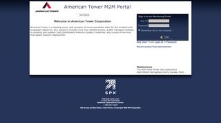 
                            4. American Tower M2M Portal: Login