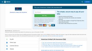 
                            2. American United Life Insurance: Login, Bill Pay, Customer Service and ...