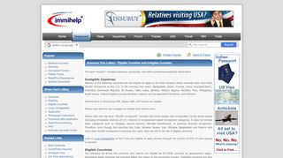 
                            12. American Visa Lottery - List of eligible and ineligible ...