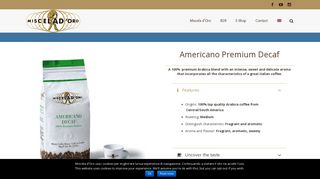 
                            10. Americano Premium Decaf | Miscela d'Oro