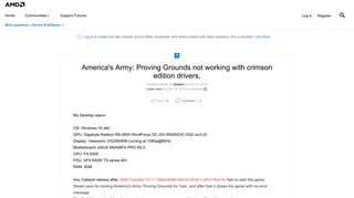 
                            11. America's Army: Proving Grounds not working wit... | Community