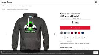 
                            5. Amerikano Premium Kid's Hoodie! - Spreadshirt