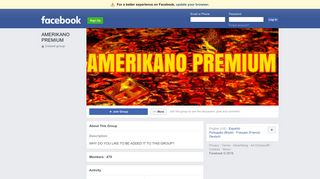 
                            12. AMERIKANO PREMIUM Public Group | Facebook