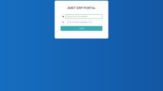 
                            10. AMET - ERP Portal - Login