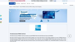 
                            8. Amex PAYBACK Credit Card Offers: dining, travel & shopping