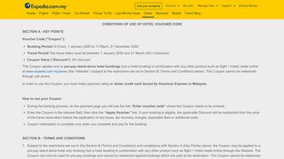 
                            12. AMEX Terms and Conditions | Expedia.com.my - Expedia Malaysia