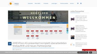 
                            5. AMEXPool AG präsentiert komplett überarbeiteten Webauftritt und ...