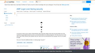 
                            10. AMF Login over Spring security - Stack Overflow