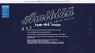 
                            2. Amibian - Your New Amiga - Wix.com