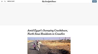 
                            11. Amid Egypt's Sweeping Crackdown, North Sinai Residents ...