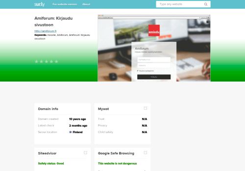 
                            4. amiforum.fi - Amiforum: Kirjaudu sivustoon - Amiforum - Sur.ly