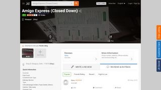 
                            11. Amigo Express (Closed Down), Vikaspuri, Delhi - Fast Food - Justdial