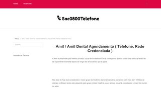 
                            12. Amil / Amil Dental Agendamento ( Telefone, Rede Credenciada )