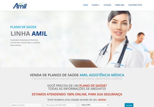 
                            8. Amil Assistência Médica - Vendas de planos de saude - contrate agora